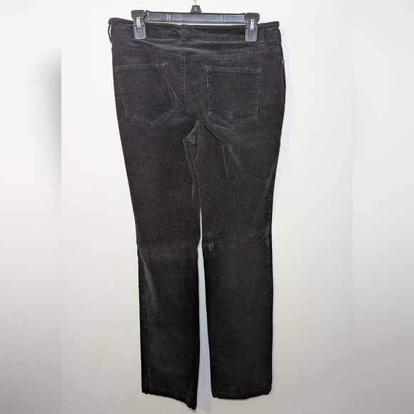 Jones New York Black Corduroy Pants Straight Leg with Stretch Women's Size 8 - Picture 2 of 4